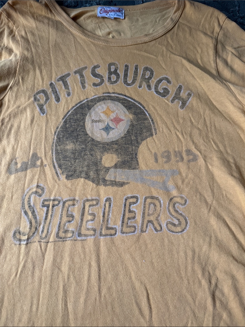 Junk Food Clothing Mustard Pittsburgh Steelers Graphic Tee